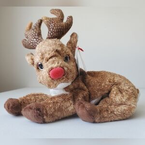 Ty 2000 Beanie Babies | Roxie the Red-Nosed Reindeer NWT
